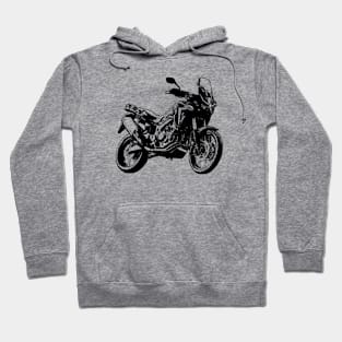 CRF1100L Africa Twin Adventure Bike Sketch Art Hoodie